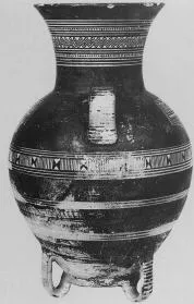 AMPHORA, NECK, SHOULDER-HANDLED (ATHENIAN GEOMETRIC)