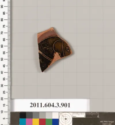 Terracotta fragment of a lekythos (oil flask)