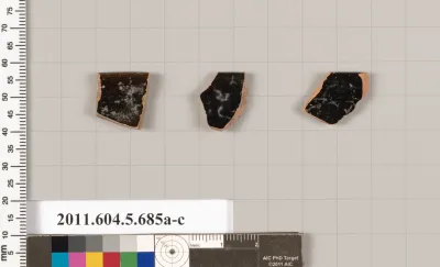 Terracotta rim fragments of kylikes (drinking cups)