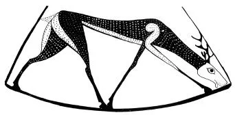 AMPHORA, BELLY (CYCLADIC GEOMETRIC, OUTLINE)