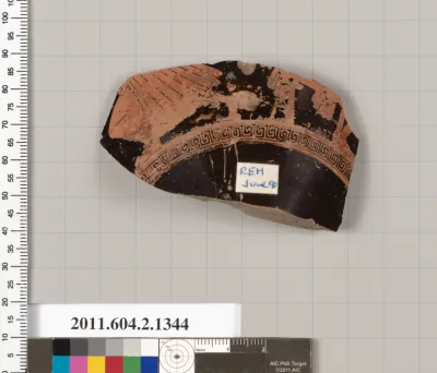 Terracotta fragment of a skyphos (deep drinking cup)