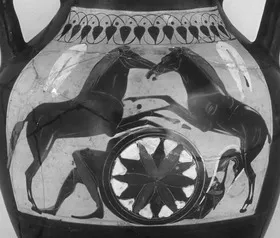 AMPHORA, BELLY, TYPE B (ATHENIAN, BLACK-FIGURE)