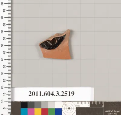 Terracotta fragment of a kylix (drinking cup)