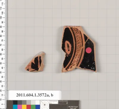 Terracotta fragment of a kylix (drinking cup)