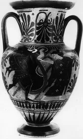 AMPHORA, NECK (ATHENIAN, BLACK-FIGURE)