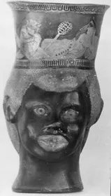 FIGURE VASE, OINOCHOE (ATHENIAN, RED-FIGURE)