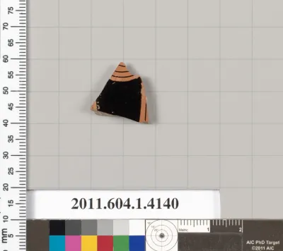 Terracotta fragment of a kylix (drinking cup)