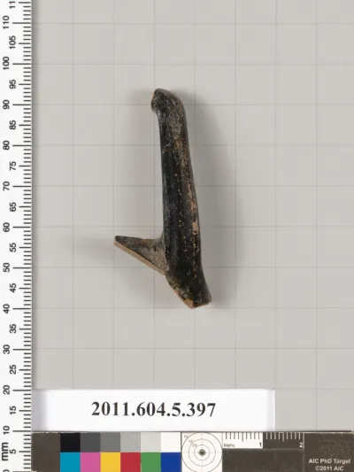 Terracotta fragment of a kylix (drinking cup)