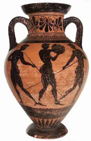 PSEUDO-PANATHENAIC AMPHORA (ATHENIAN, BLACK-FIGURE)