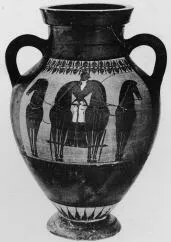 AMPHORA, BELLY, TYPE B (ATHENIAN, BLACK-FIGURE)