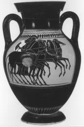 AMPHORA, BELLY, TYPE B (ATHENIAN, BLACK-FIGURE)