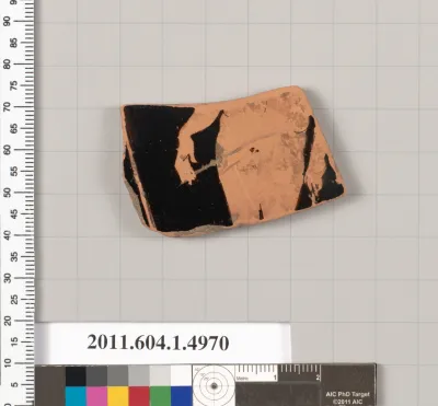 Terracotta fragment of a kylix (drinking cup)