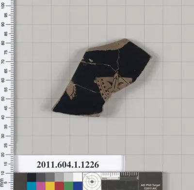 Terracotta fragment of a kylix (drinking cup)