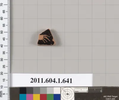 Terracotta fragment of a kylix (drinking cup)