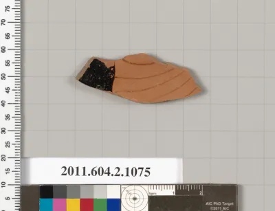 Terracotta fragment of a closed shape