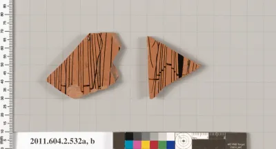 Terracotta fragments of a column-krater (bowl for mixing wine and water)