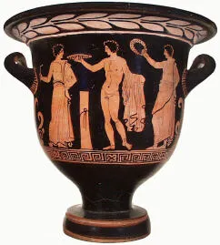KRATER, BELL (SOUTH ITALIAN, APULIAN, RED-FIGURE)