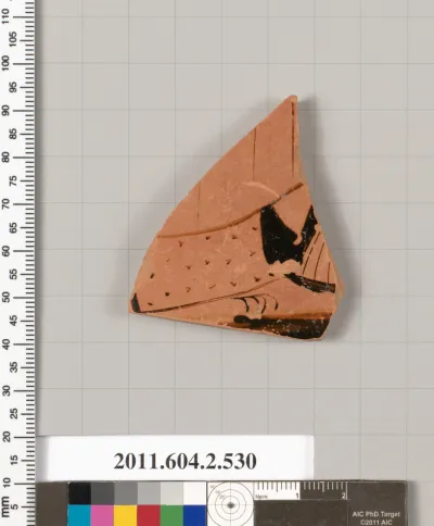 Terracotta fragment of a column-krater (bowl for mixing wine and water)