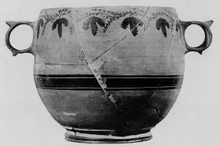KANTHAROS (BOEOTIAN, CABIRION WARE, BLACK-FIGURE)