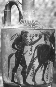 LEKYTHOS (ATHENIAN, BLACK-FIGURE)