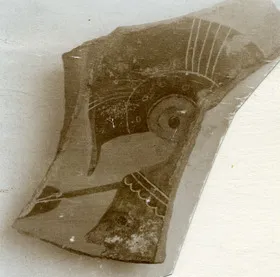 AMPHORA, PANATHENAIC PRIZE, FRAGMENT (ATHENIAN, BLACK-FIGURE)