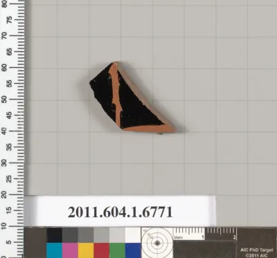 Terracotta fragment of a kylix (drinking cup)