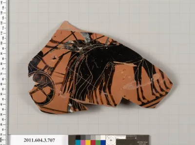 Terracotta hydria: kalpis (water jar)