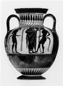 AMPHORA, NECK (ATHENIAN, BLACK-FIGURE)