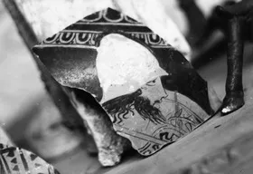 LOUTROPHOROS, FRAGMENT (ATHENIAN, RED-FIGURE)
