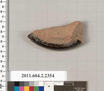Terracotta fragment of an undetermined shape