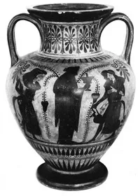 AMPHORA, NECK (ATHENIAN, BLACK-FIGURE)