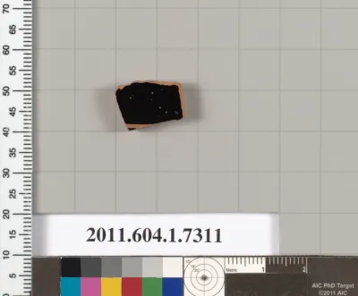 Terracotta fragment of a kylix (drinking cup)