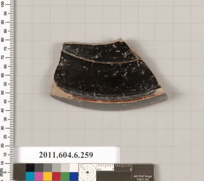 Terracotta fragment of a plate?