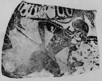 AMPHORA, BELLY, FRAGMENT (ETRUSCAN, BLACK-FIGURE)