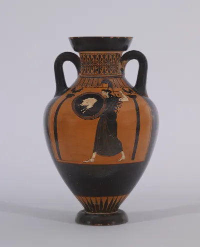 Pseudo-Panathenaic Amphora with Discus Thrower