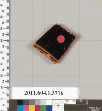 Terracotta fragment of a kylix (drinking cup)