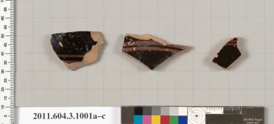 Terracotta fragments of lekanides (covered dishes)?
