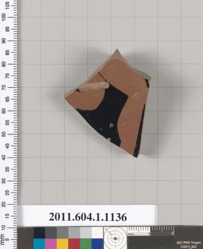 Terracotta fragment of a kylix (drinking cup)