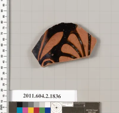 Terracotta fragment of a skyphos (deep drinking cup)