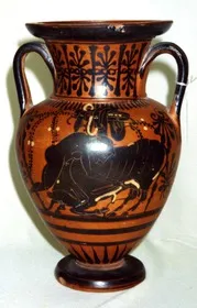 AMPHORA, NECK (ATHENIAN, BLACK-FIGURE)