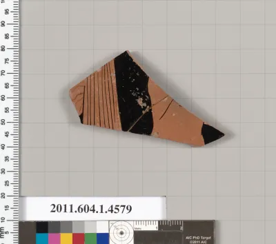 Terracotta fragment of a kylix (drinking cup)