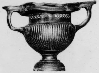 KRATER (SOUTH ITALIAN, CAMPANIAN, BLACK GLAZE)