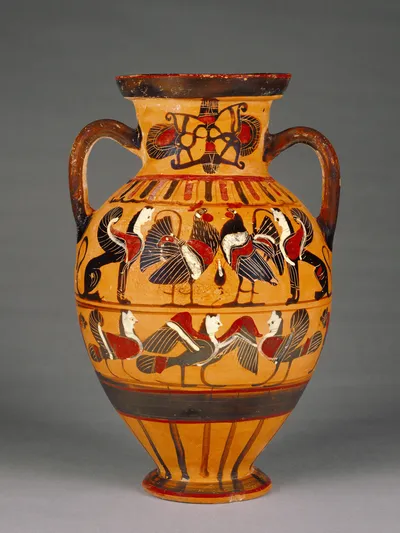 Attic Black-Figure Amphora ("Tyrrhenian")