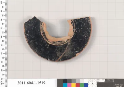 Terracotta fragment of a kylix (drinking cup)