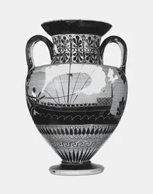 AMPHORA, NECK (ATHENIAN, BLACK-FIGURE)