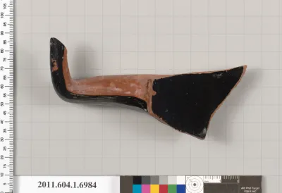 Terracotta fragment of a kylix (drinking cup)