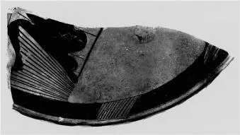 FISH PLATE, FRAGMENT (ATHENIAN, RED-FIGURE)