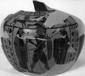 HYDRIA, FRAGMENT (ATHENIAN, BLACK-FIGURE)