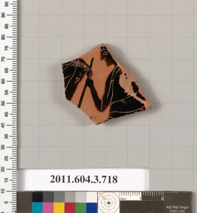 Terracotta hydria: kalpis (water jar)