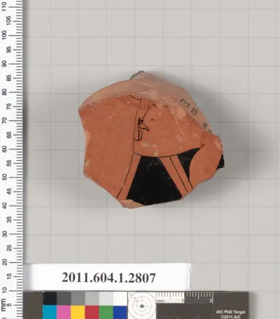 Terracotta fragment of a kylix (drinking cup)